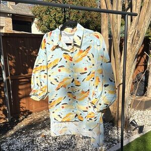 Floral Button-Up Blouse